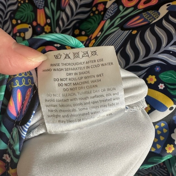 Tame the Sun 2-Piece Bundle Long Sleeve One-Piece Swimsuits Size 12 UPF 50 - Picture 4 of 15